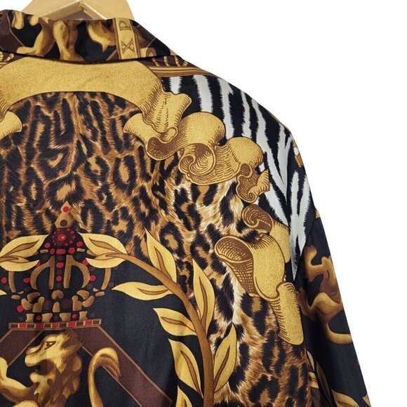 Vintage Compagnie Internationale Express Women's 100% Silk Baroque Top Size XS - Picture 13 of 16